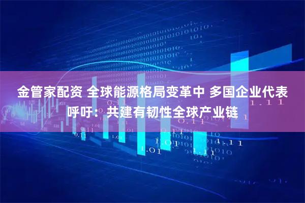 金管家配资 全球能源格局变革中 多国企业代表呼吁：共建有韧性全球产业链
